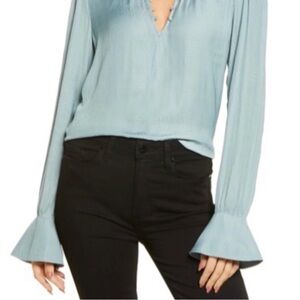 PAIGE Women's Light Blue Blouse